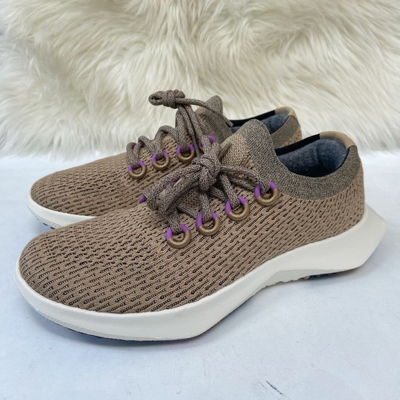 ALLBIRDS LIMITED EDITION:Hazy Beige/Lux Purple (White Sole) Tree Dasher 2 W9.5 - Picture 3 of 12